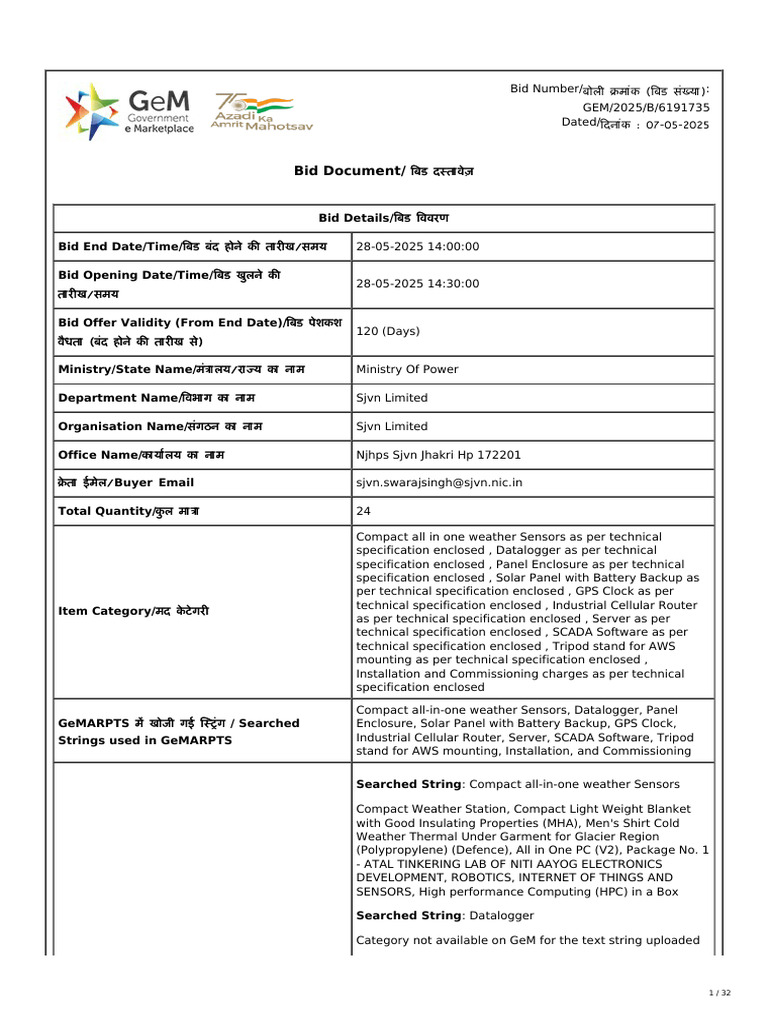 Bid Document | PDF | Specification (Technical Standard) | Geographic ...