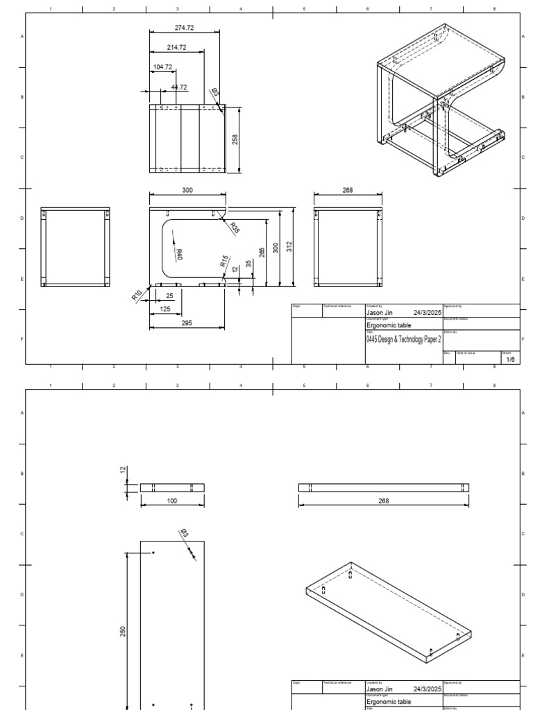 Ergonomic Table Design Specifications | PDF