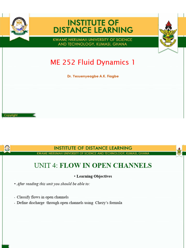 Open Channel Flow Dynamics Explained | PDF | Fluid Dynamics | Reynolds ...