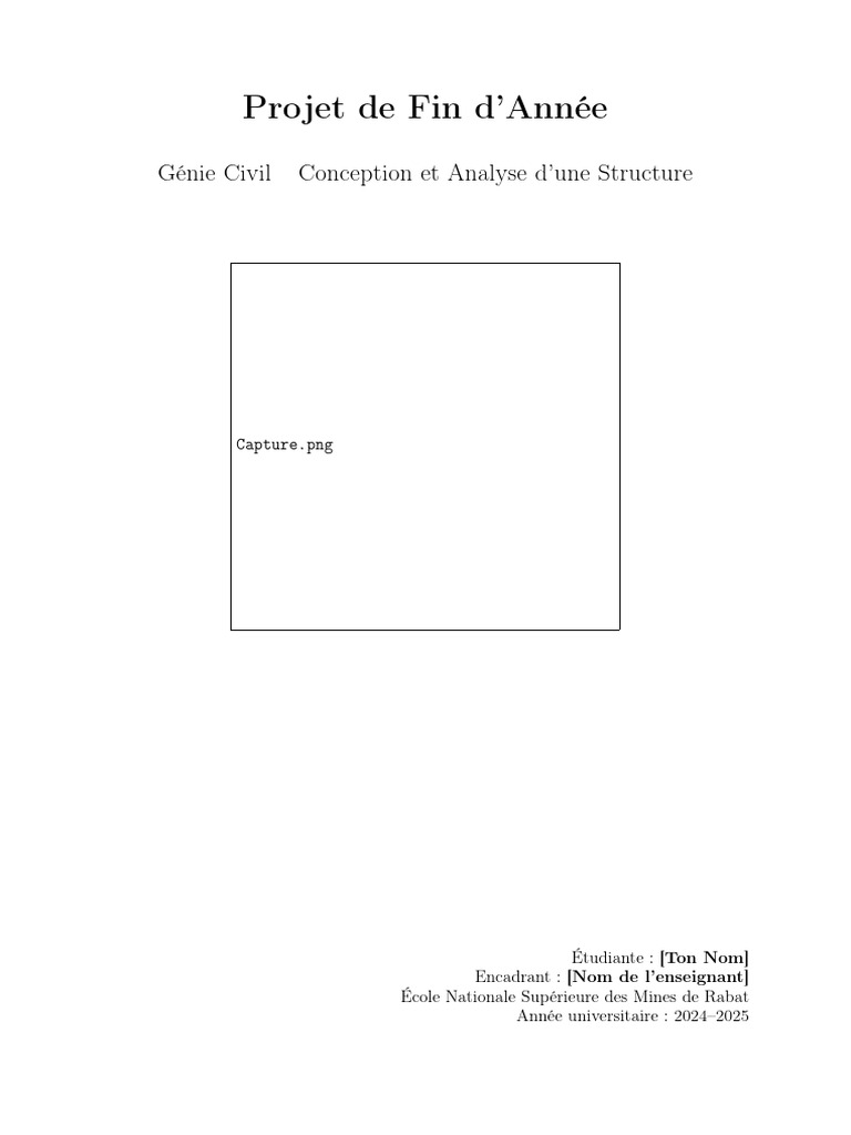 Conception d'une Structure en Génie Civil | PDF | Flexion (matériau ...
