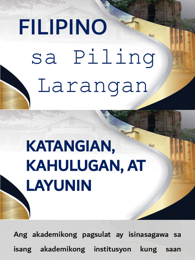 Akademikong Pagsulat | PDF