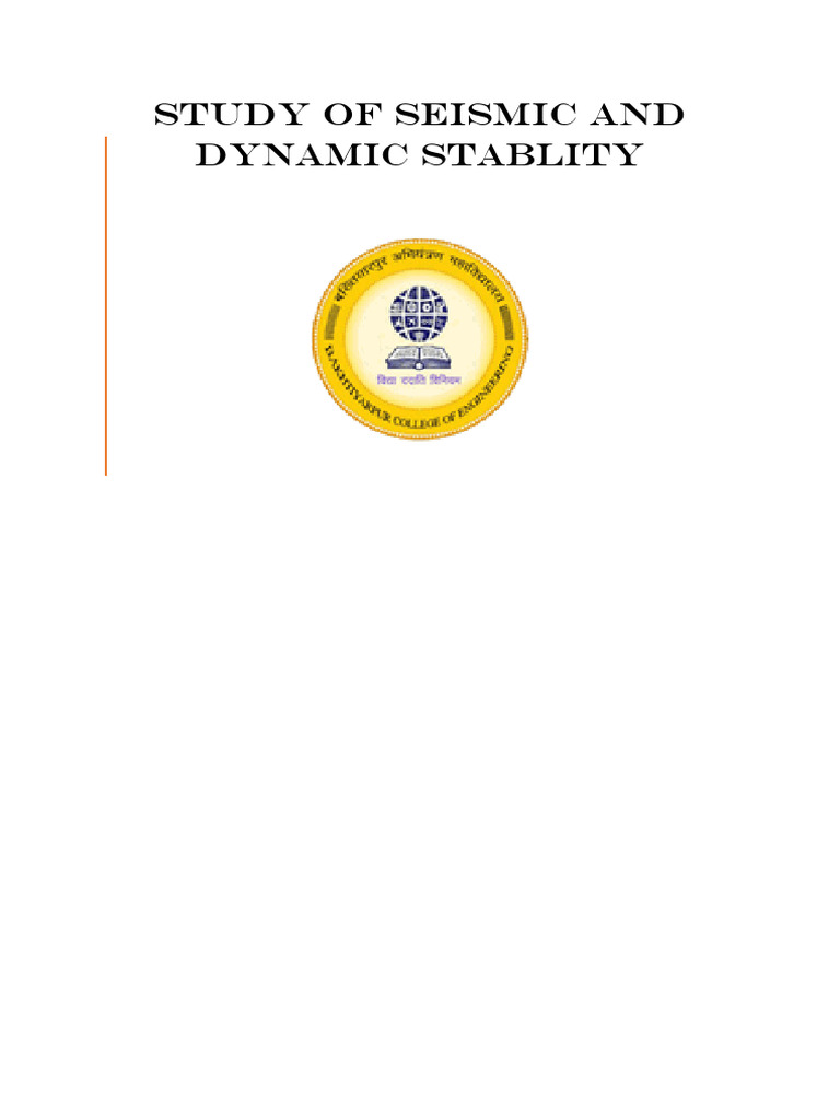 Seismic and Dynamic Soil Stability Study | PDF | Earthquakes | Seismology