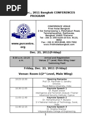 Printable Final Program ISEM-PSRC Conference Bangkok Dec_ 23-24, 2011 Updated on 117-12-2011(1)