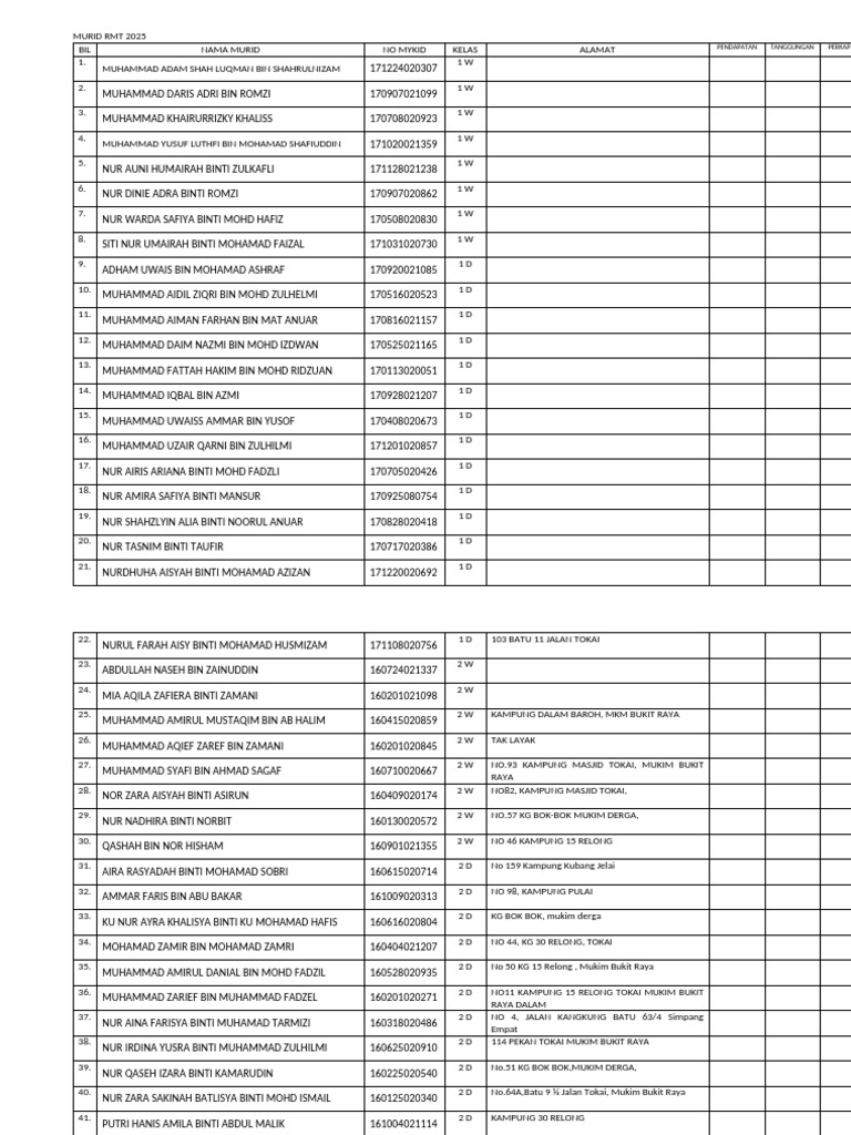 Murid Rmt 2025 Edit Lg | PDF
