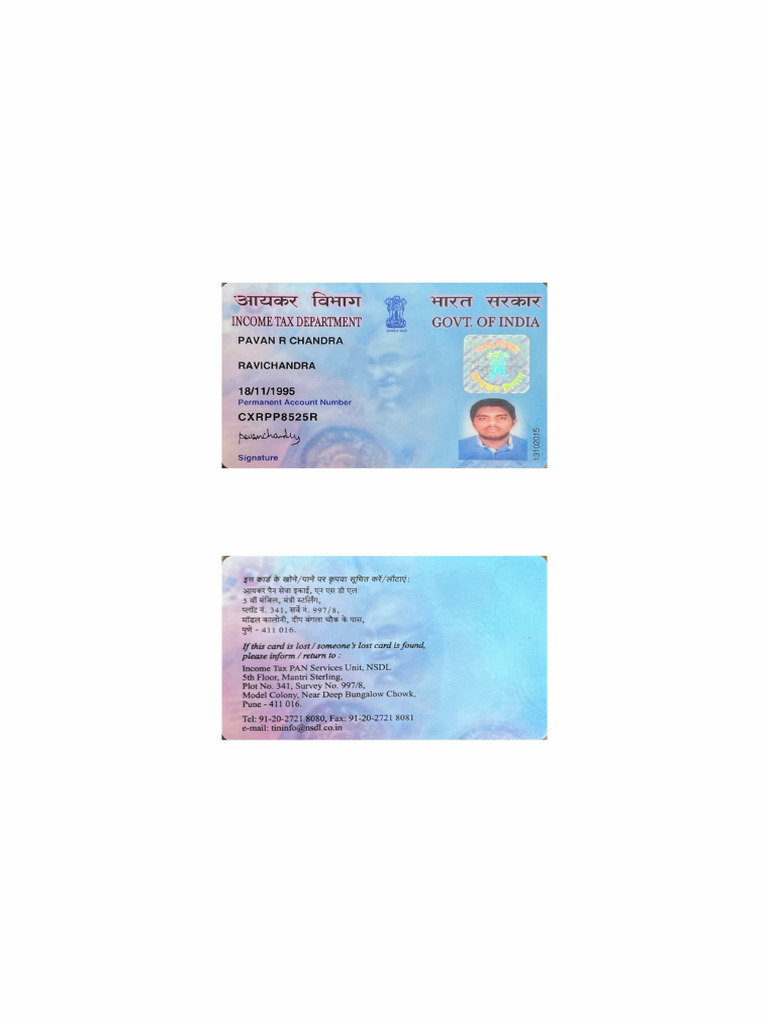 Pavan S Pan Card | PDF