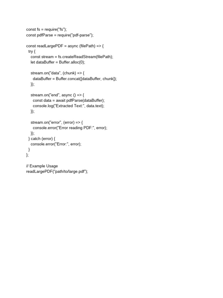 Read and Parse Large PDF Files | PDF