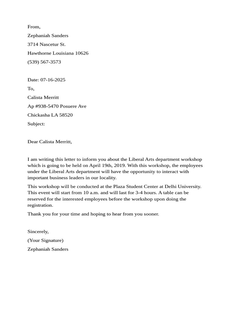 Business Letter Samples and Formats | PDF