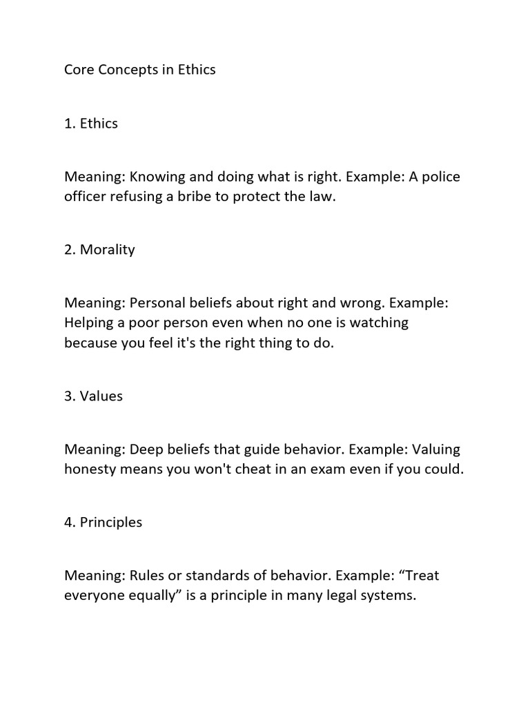 Key Concepts in Ethics Explained | PDF | Social Psychology