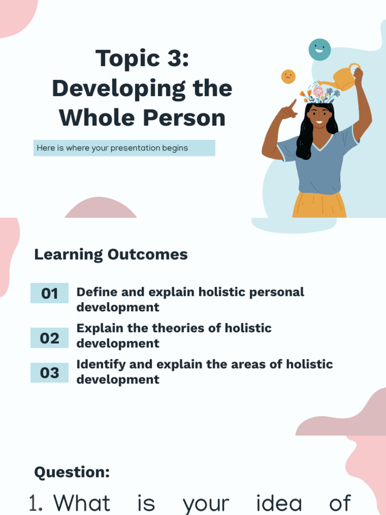 Topic 3 Developing The Whole Person | PDF