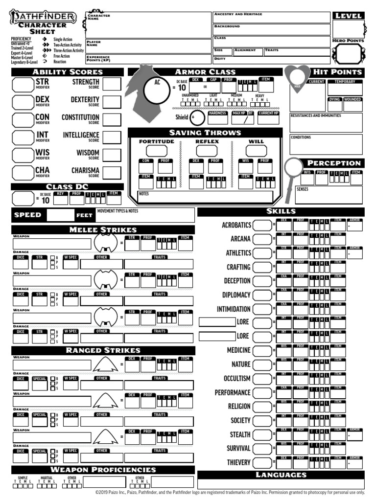 Pathfinder 2E Character Sheet Guide | PDF | Game Rules | Fantasy Games