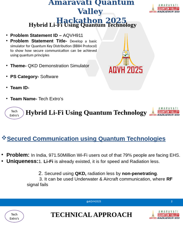 QKD Demonstration Simulation | PDF | Microsoft Power Point | Communication