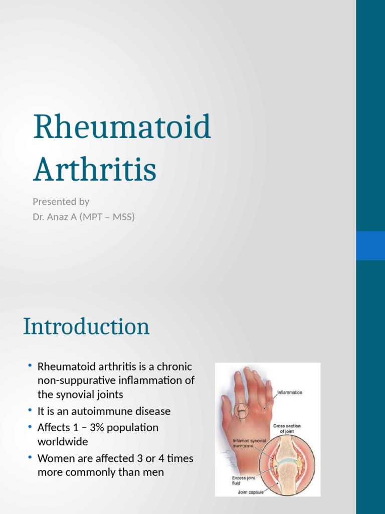 Rheumatoid Arthritis | PDF | Rheumatoid Arthritis | Anatomical Terms Of ...