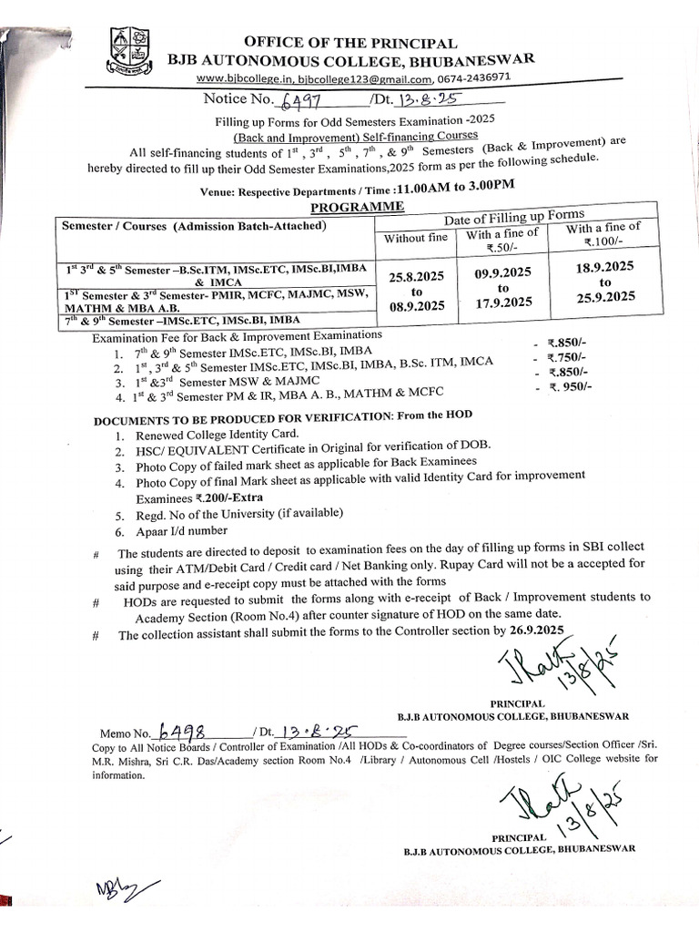 SF UG&PG Back Form Fill-Up-25 | PDF