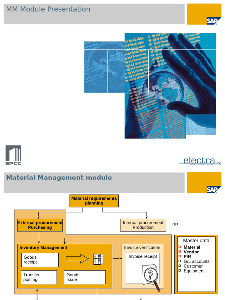 Material Management Module Overview | PDF | Business | Supply Chain ...