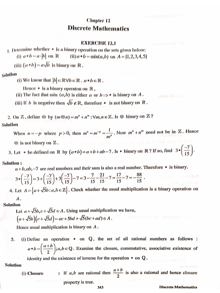 Class 12 Ex 12.1 | PDF