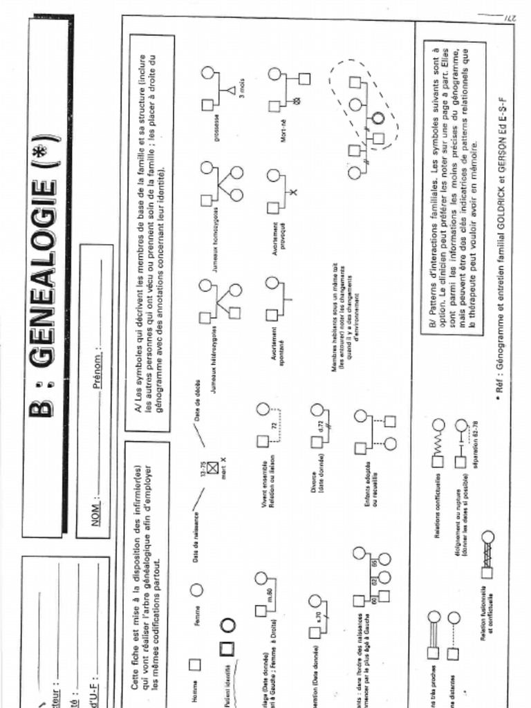 7 - Symboles Du Genogramme | PDF