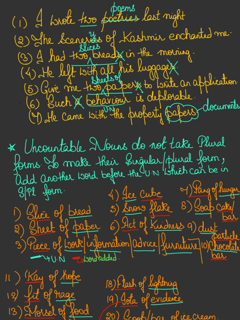 Noun Class 03 Hand Written Note 20240620033756 | PDF