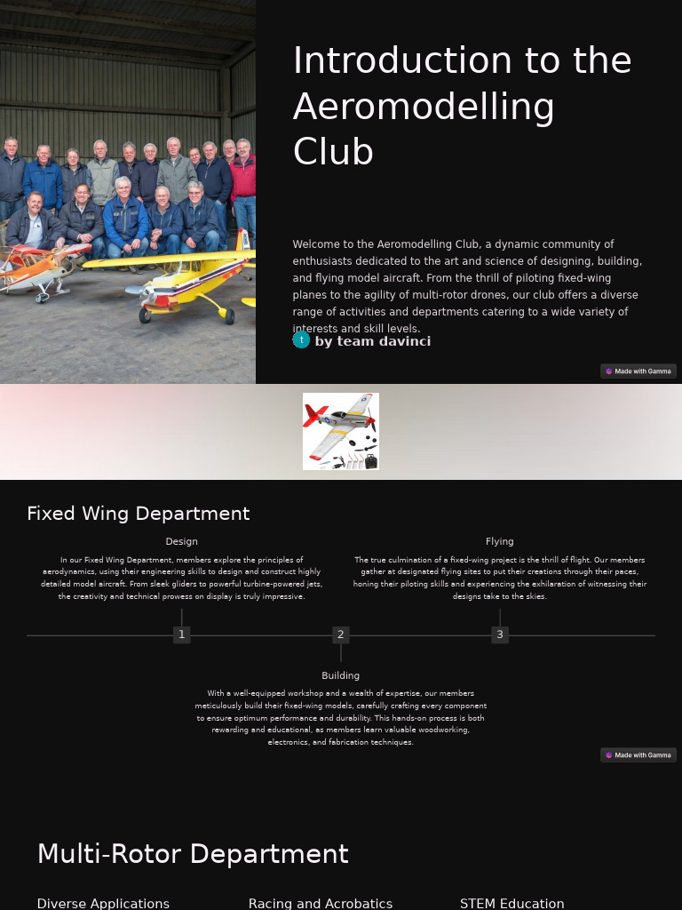 Introduction To The Aeromodelling Club | PDF | Fixed Wing Aircraft | Rocket