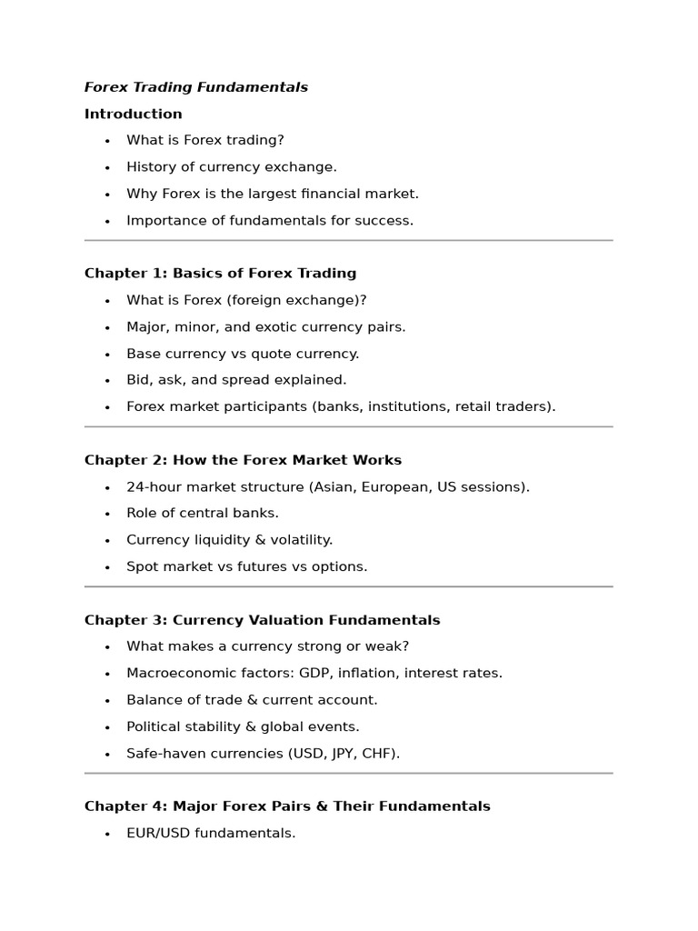 Forex Trading Fundamentals Explained | PDF | Foreign Exchange Market ...