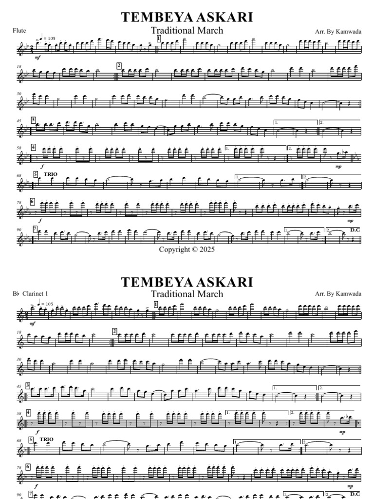 Tembeya Askari: Marche Traditionnelle | PDF