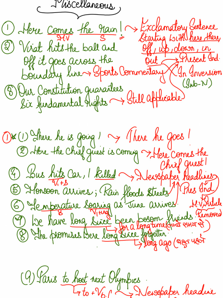 Tense Class 09 Hand Written 20230707013128 | PDF