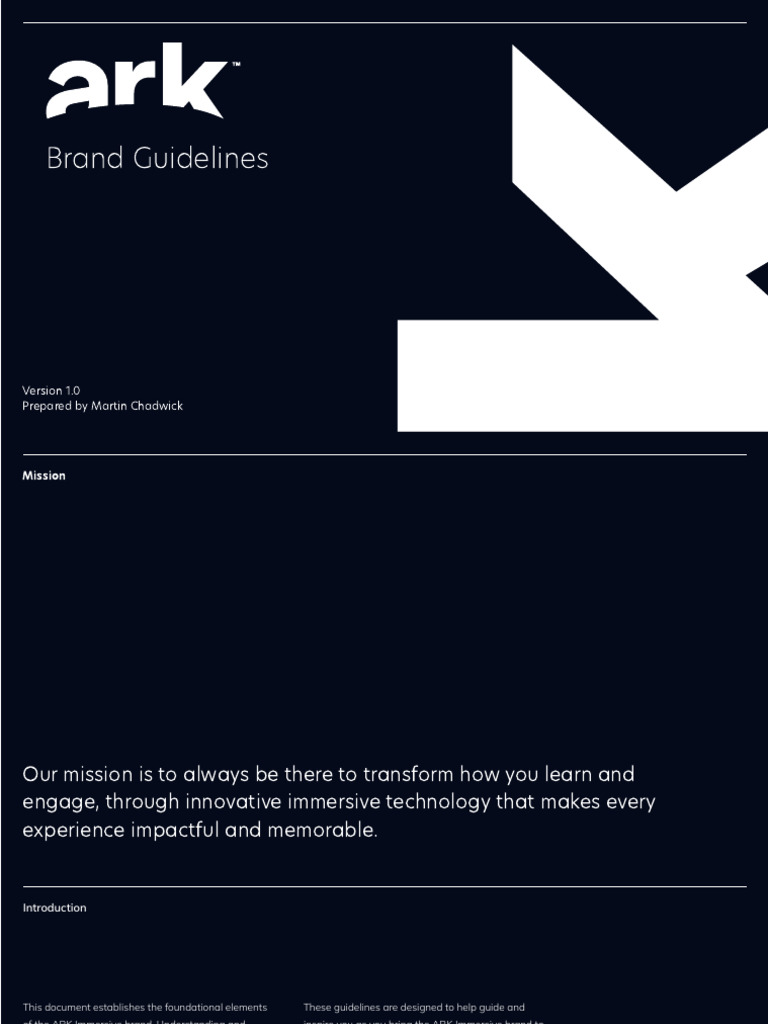 Ark Brand Guidelines | PDF | Typography | Logos