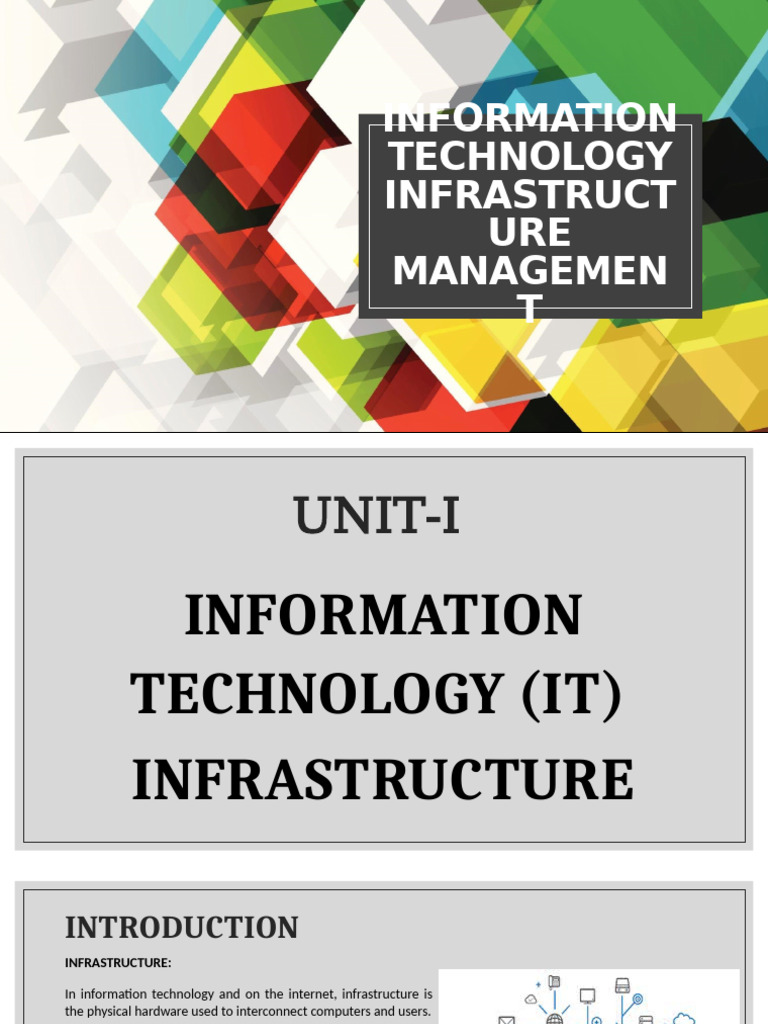 IT Infrastructure Management Overview | PDF | Cloud Computing ...