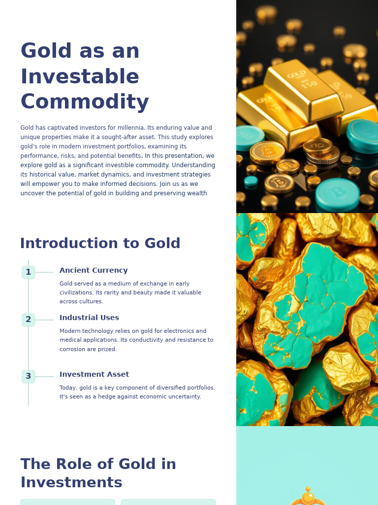 Investing in Gold: Strategies & Insights | PDF | Exchange Traded Fund ...
