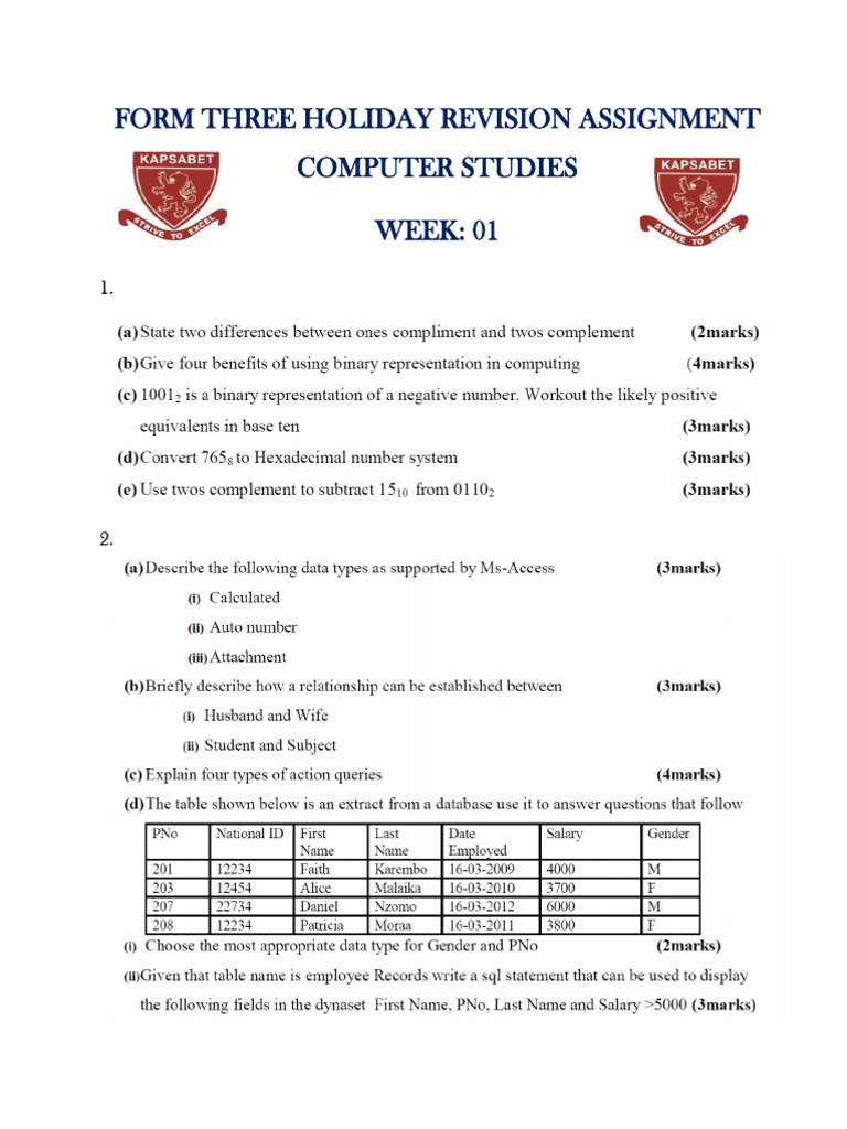 Week 1 Computer Studies Finished | PDF