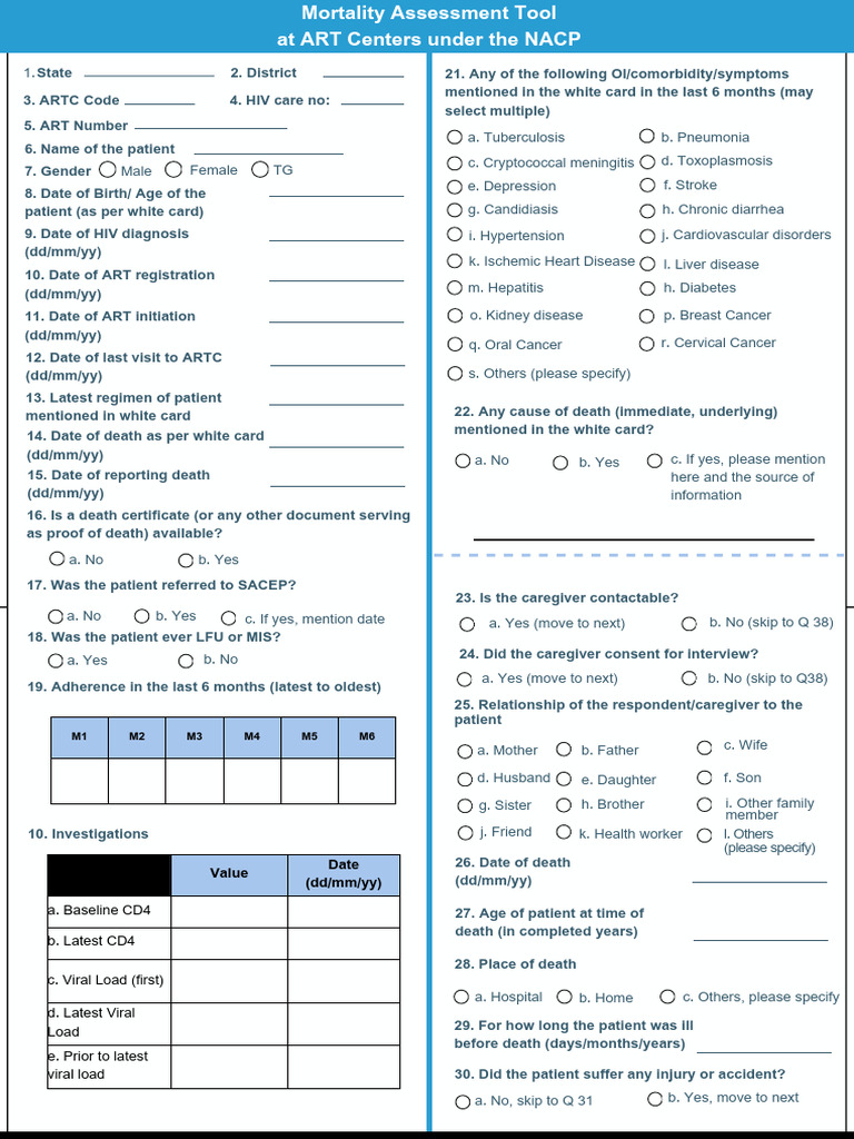 ART Patient Death and Health Data Analysis | PDF | Comorbidity | Edema