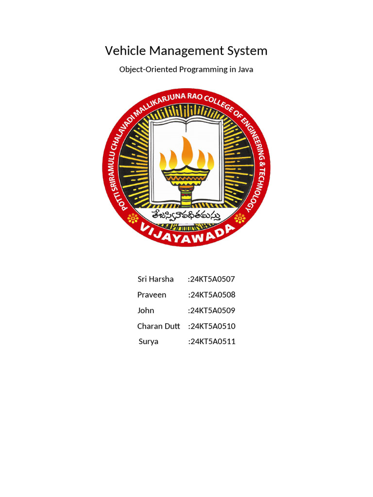 Vehicle Management System-1 | PDF | Method (Computer Programming ...