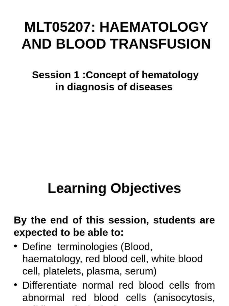 Understanding Hematology Basics | PDF | Granulocyte | White Blood Cell