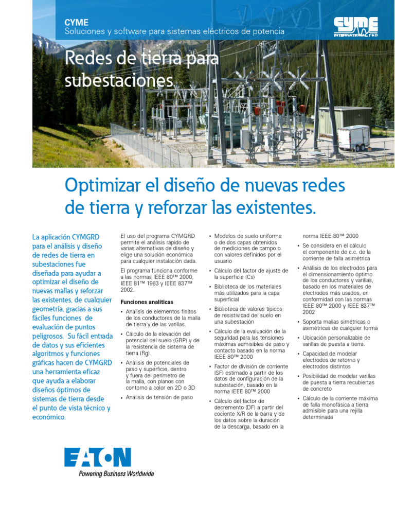 Optimización de Redes de Tierra con CYMGRD | PDF | Cad automático ...