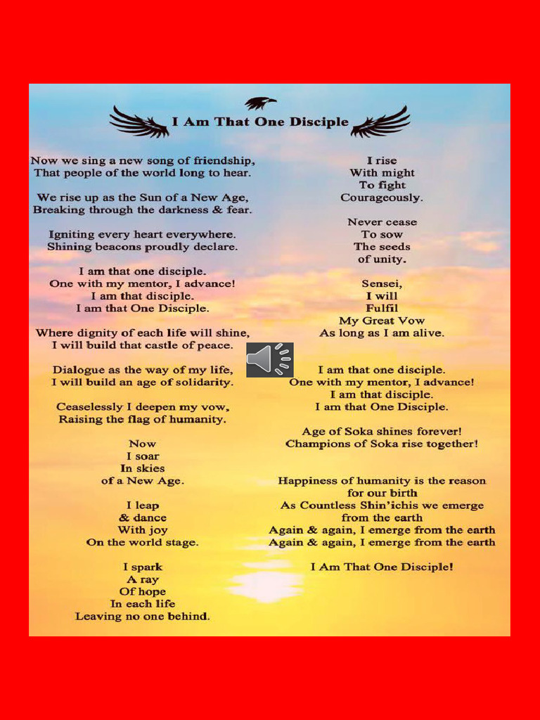 I Am That One Disciple | PDF