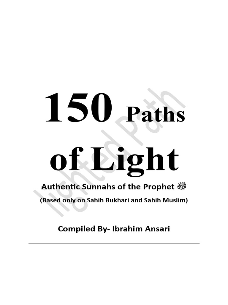150 Paths of Light | PDF | Hadith | Muhammad