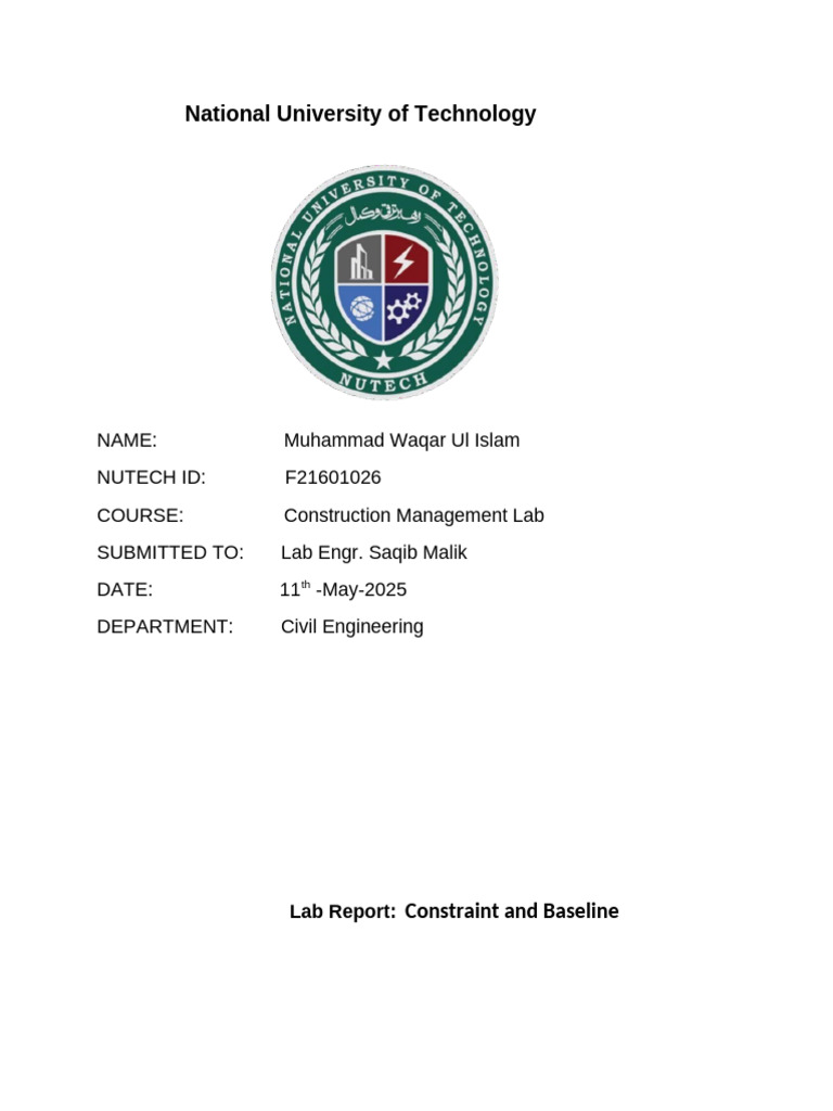 Waqar Lab Report CM Activity 1 | PDF