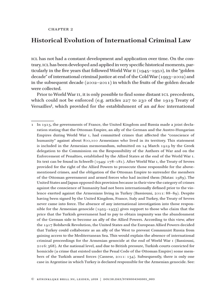 Evolution of International Criminal Law | PDF | International Criminal ...