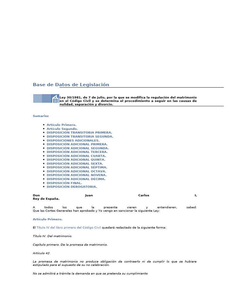 Modificación del Matrimonio en el Código Civil | PDF | Anulación | Divorcio