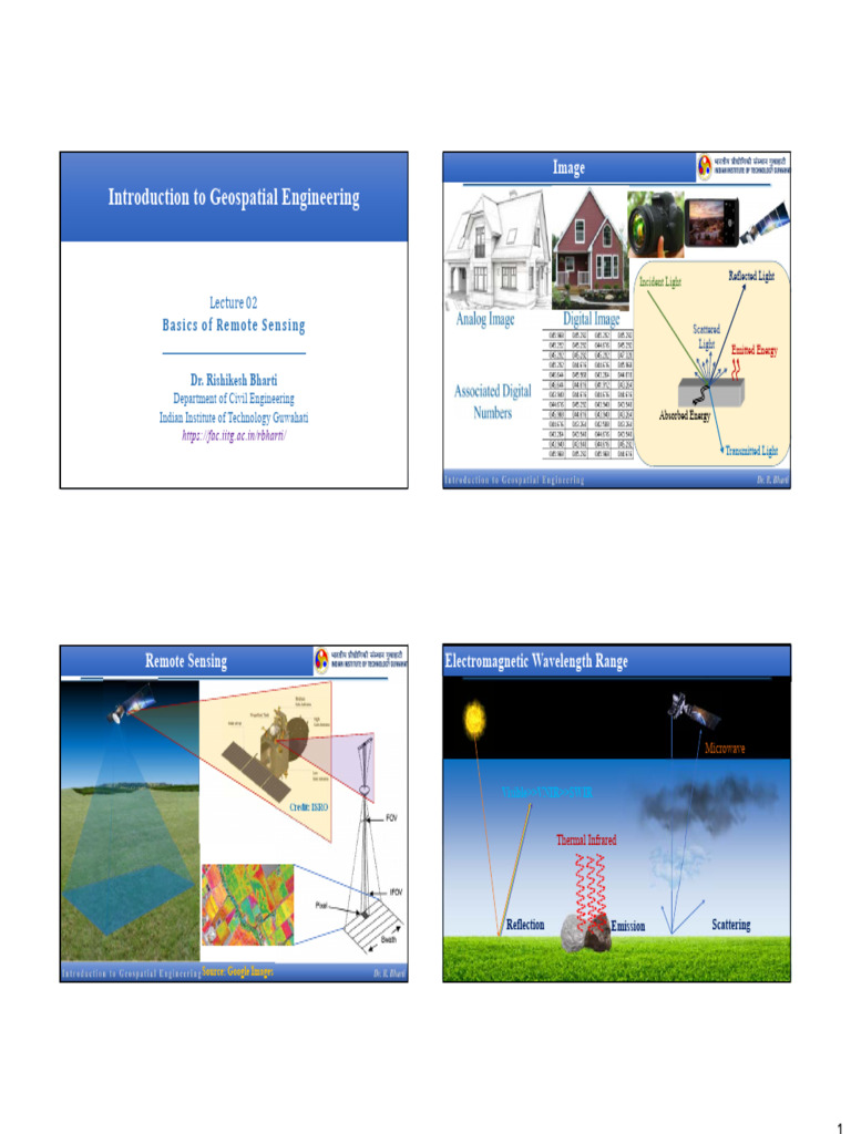 Geospatial Engineering - L2 | PDF | Electromagnetic Radiation | Scattering