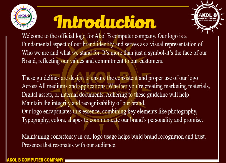 Introduction For Our Logo | PDF