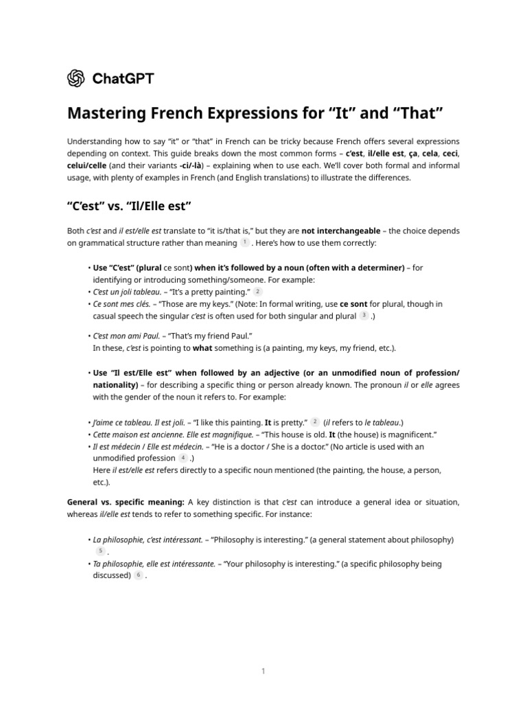 Mastering French Expressions For 