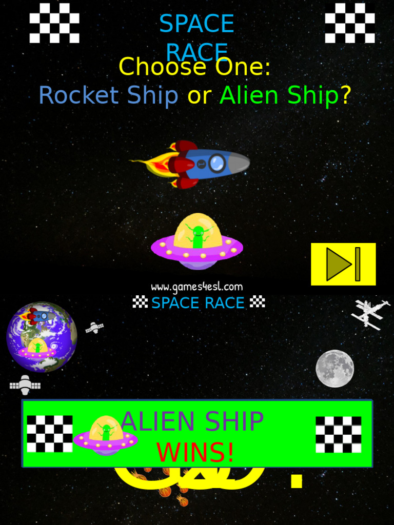 Blank Template Esl PPT Game Space Race Game | PDF