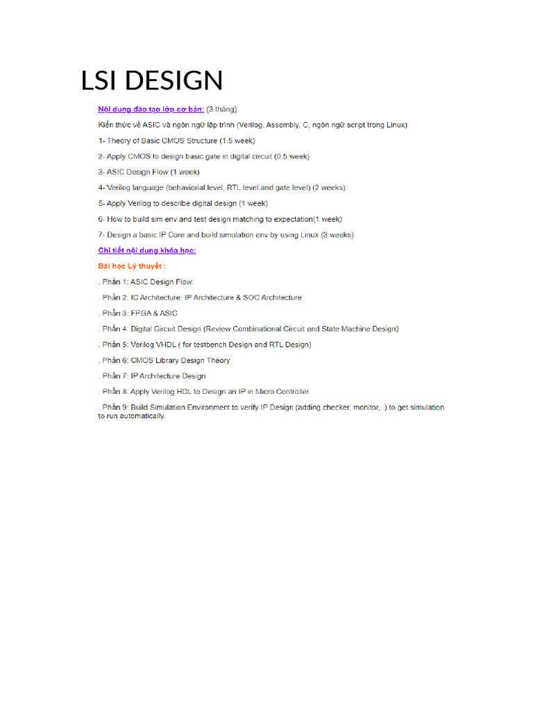 Lsi Design | PDF