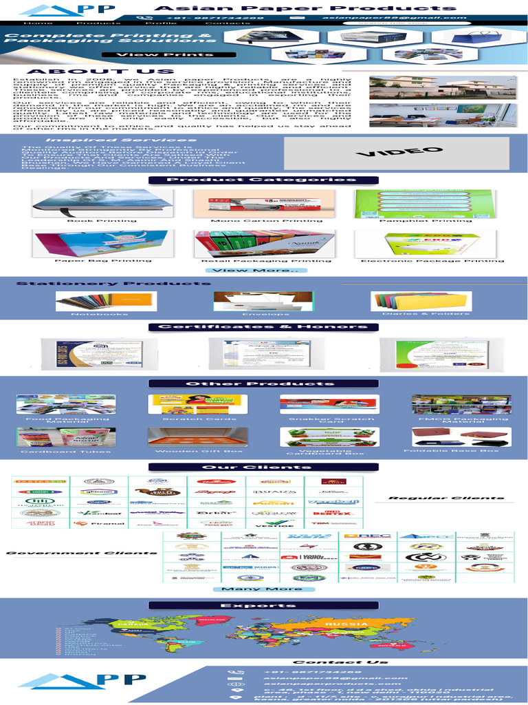 Asian Paper Products Overview | PDF