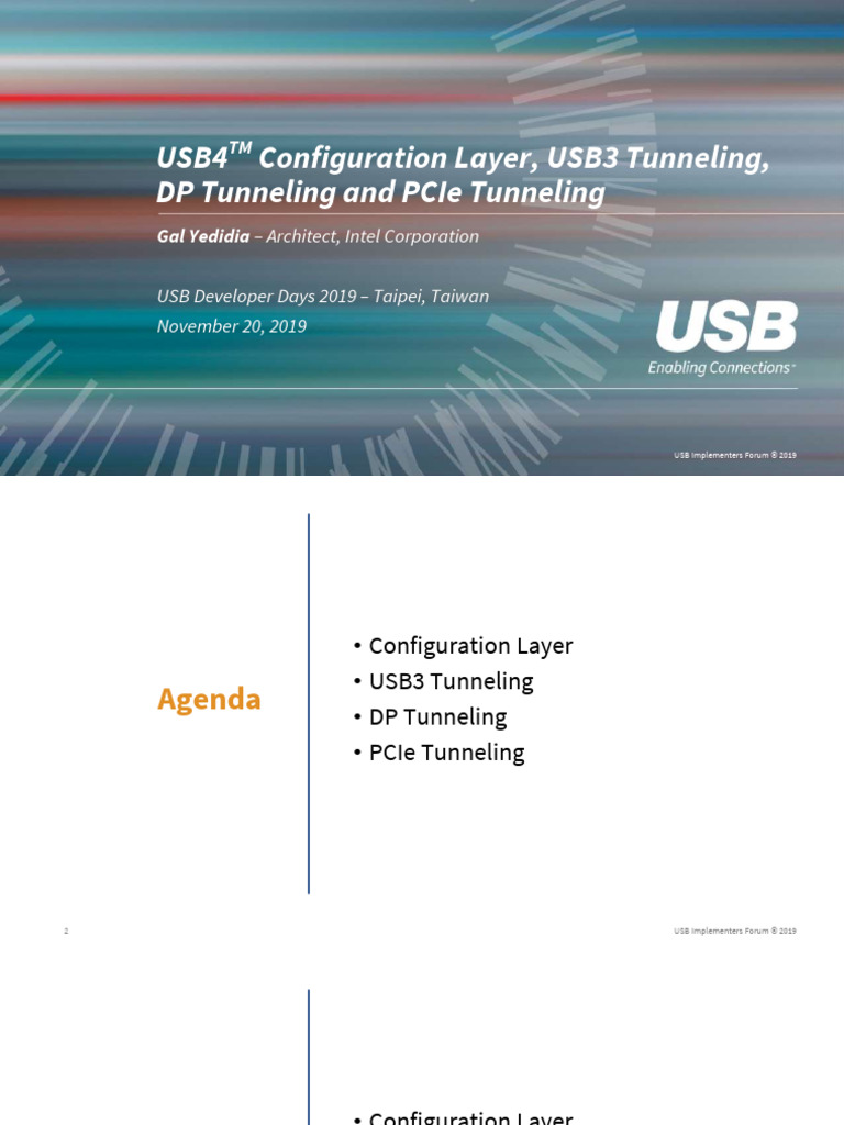 USB4 Tunneling and Configuration Overview | PDF | Usb | Physical Layer ...