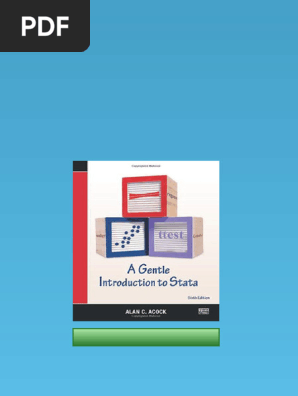 Ebook) A Gentle Introduction To Stata by Alan C. Acock ISBN