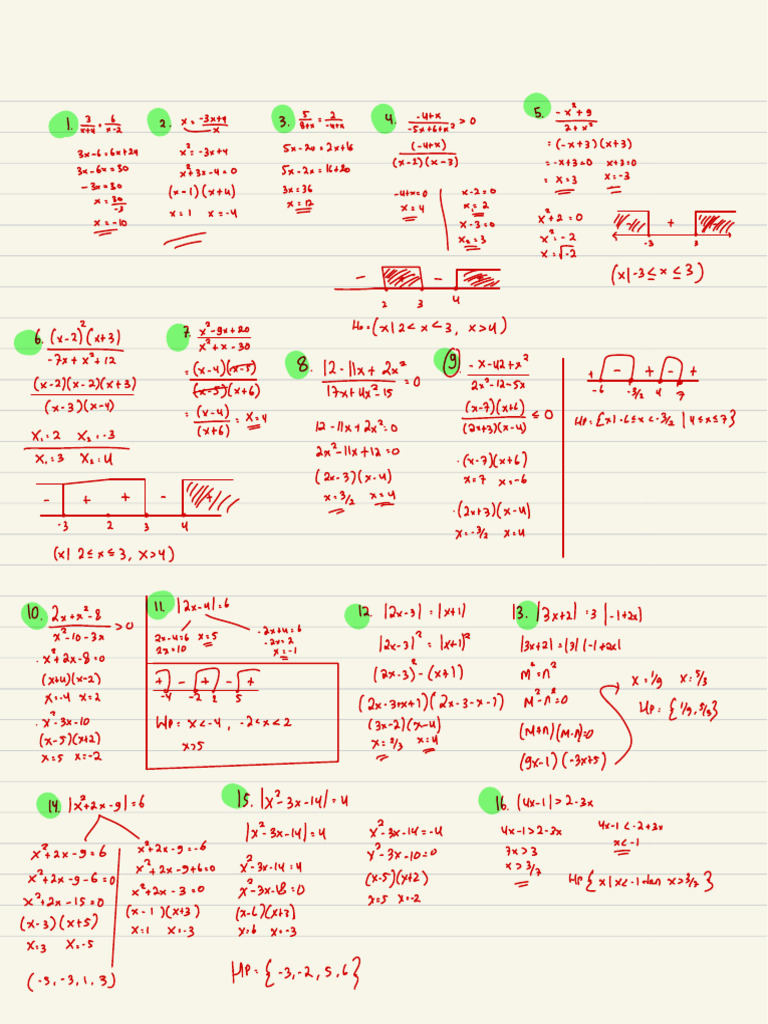 Algebraic Equations and Solutions Guide | PDF