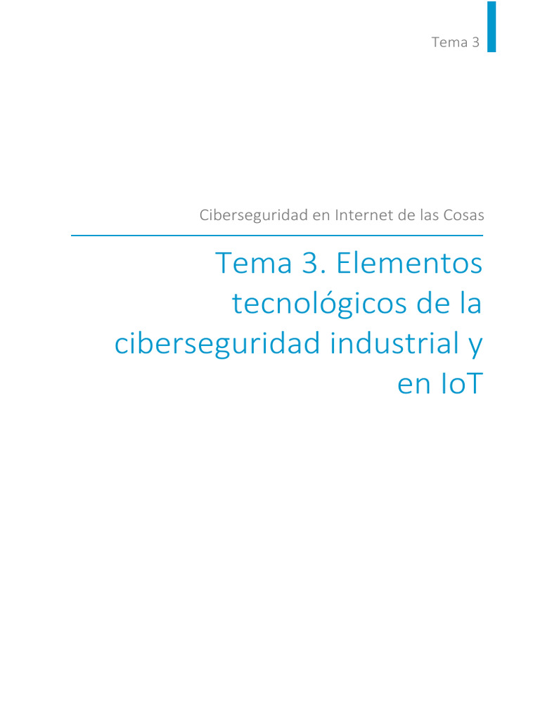Ciberseguridad en IoT y SCADA Industrial | PDF | Internet de las Cosas ...