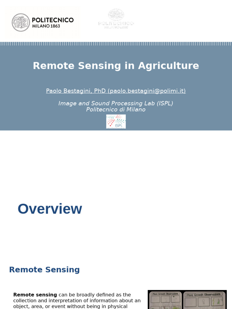 05 Remote Sensing | PDF | Electromagnetic Spectrum | Remote Sensing