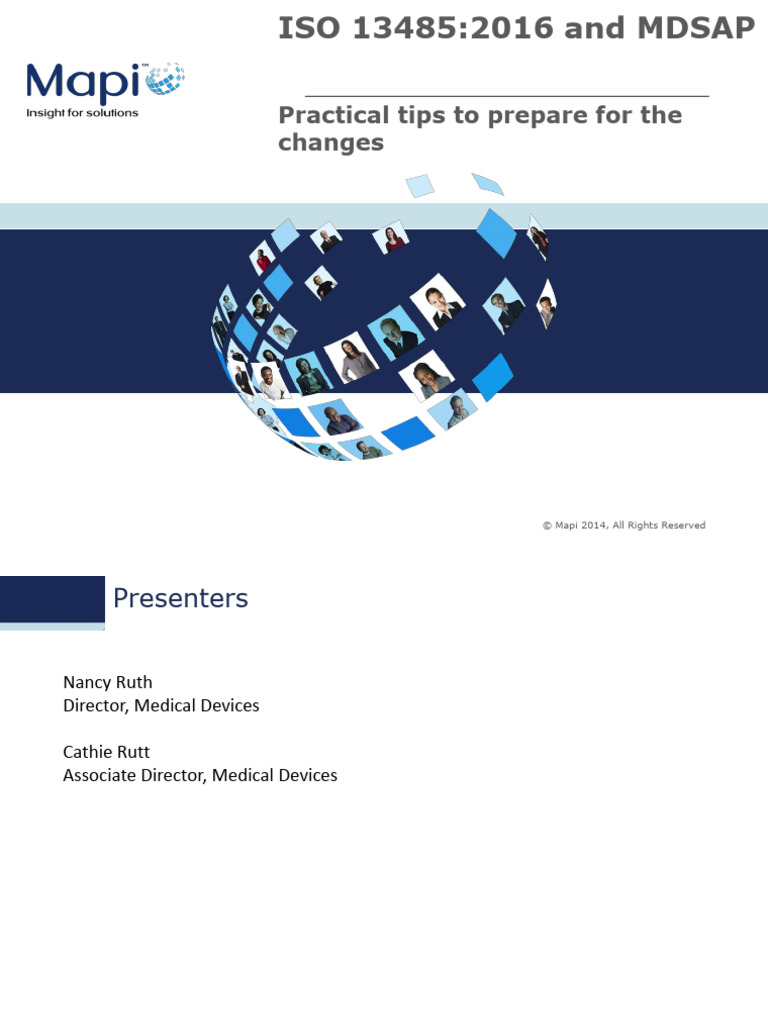 MDSAP and ISO 13485:2016 Prep Guide | PDF | Medical Device | Quality ...